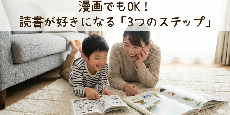 「漫画でもいいの？」読書嫌いな子が自分から本を開く3つの秘訣