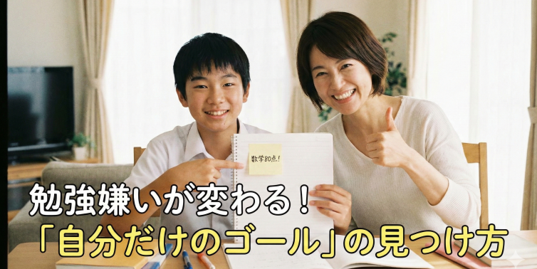 【勉強嫌い】目標がない子が激変！やる気が続く「自分だけのゴール」設定術