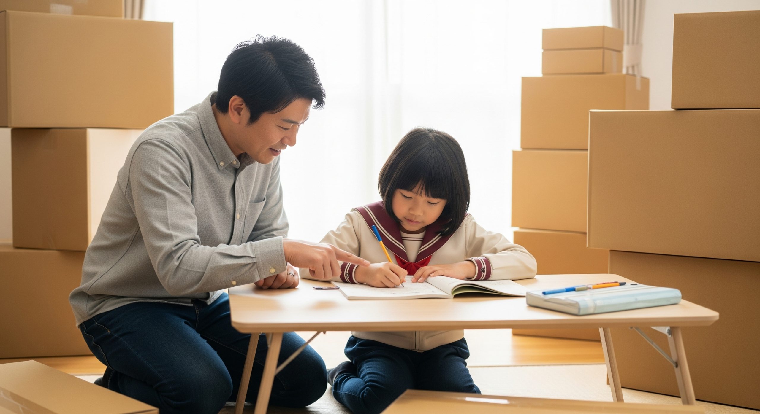 【転校・引っ越し】学習の不安を解消！時期別３つのステップ