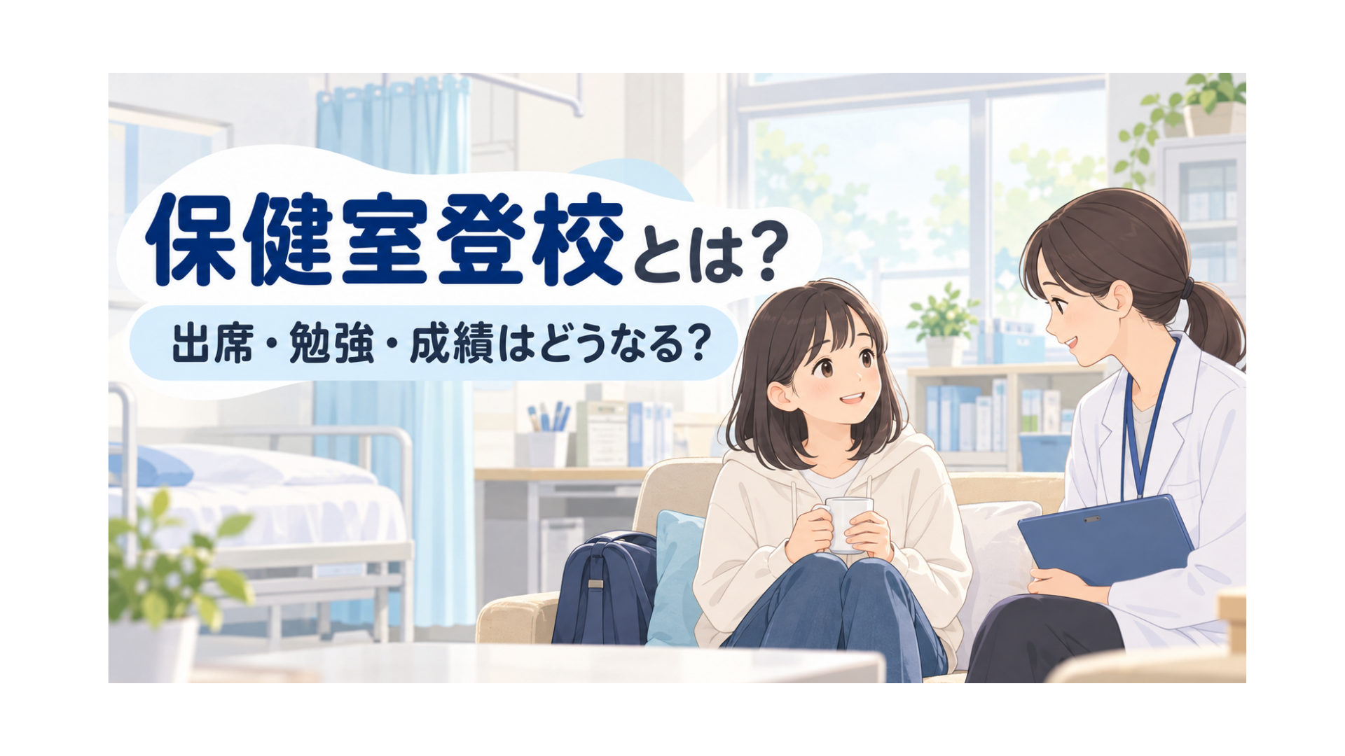 保健室登校とは？出席扱い・勉強・成績と親ができること