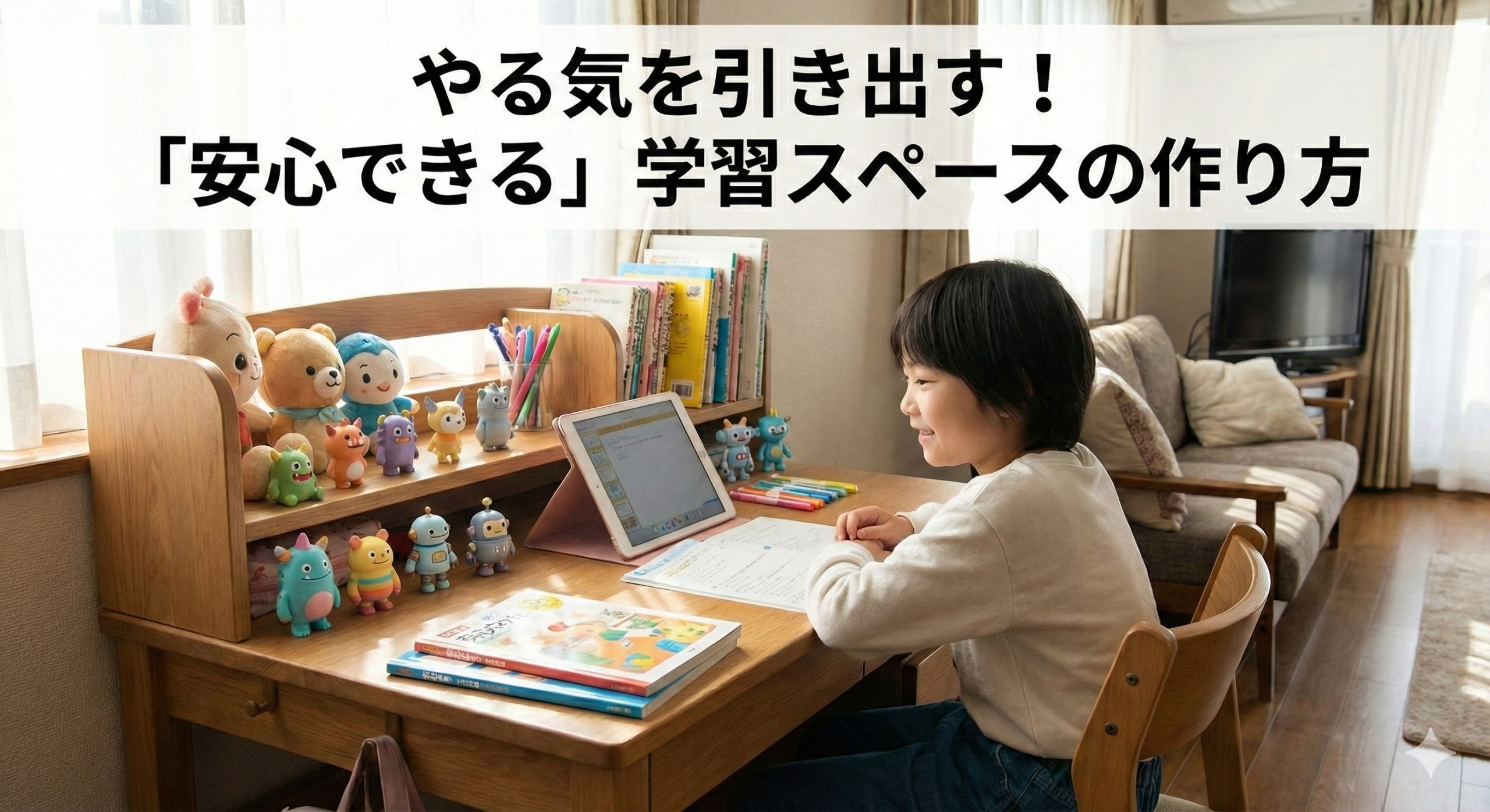 【不登校】机に向かう！子どもが安心できる「学習環境」作り3つの秘訣