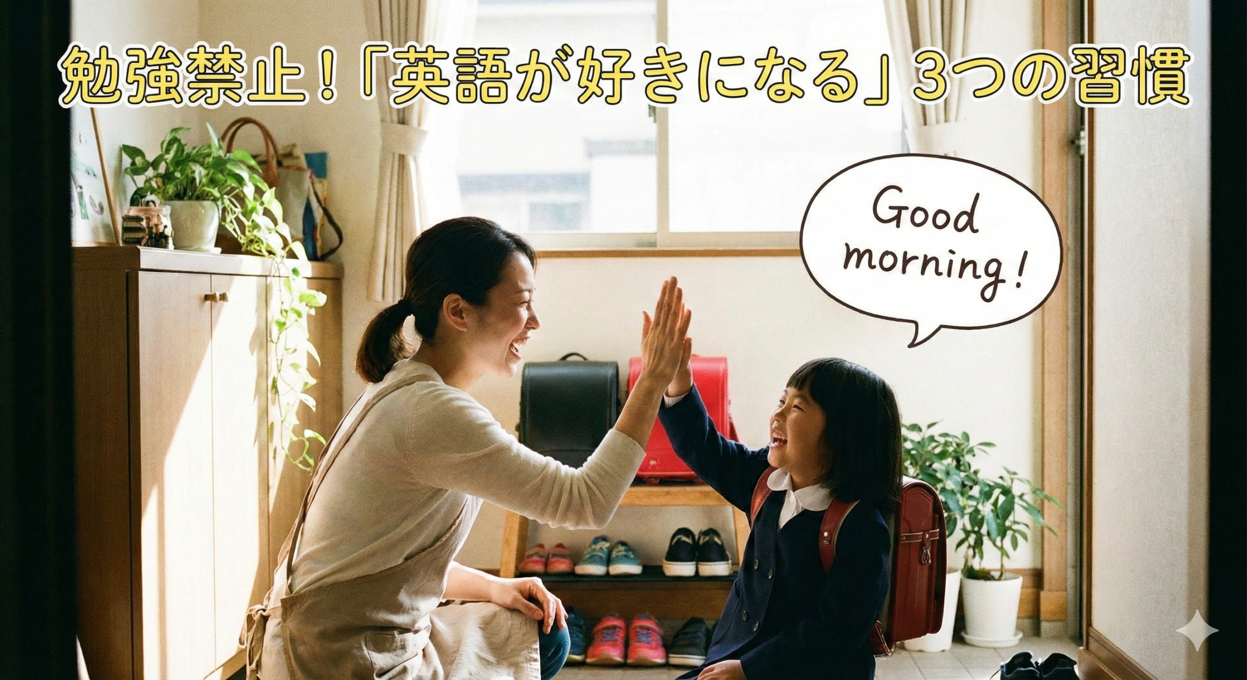 【英語嫌い】家での「一言」で克服！勉強と思わせない3つの会話術