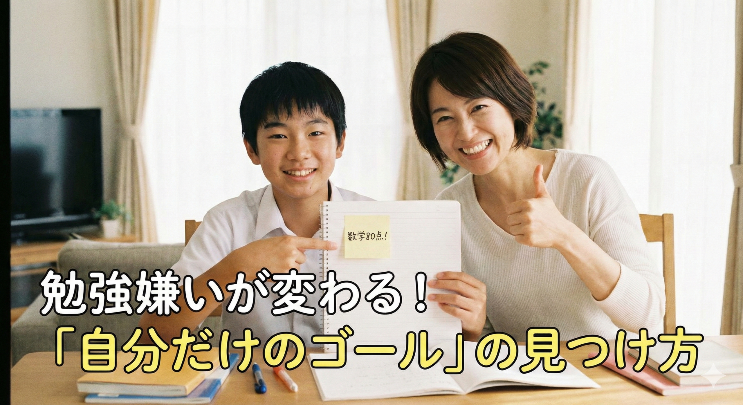 【勉強嫌い】目標がない子が激変！やる気が続く「自分だけのゴール」設定術
