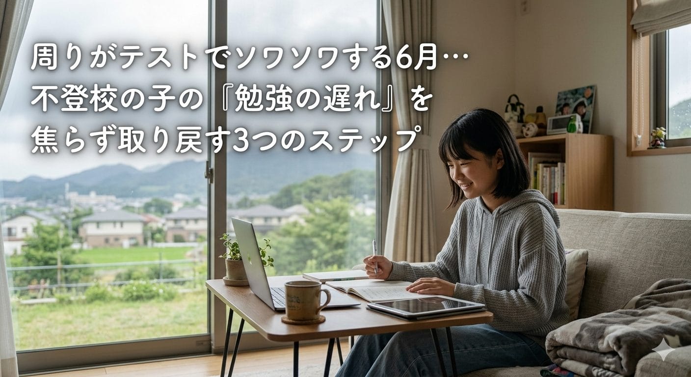 周りがテストでソワソワする6月…学校に行っていない子の「勉強の遅れ」を焦らず取り戻す3つのステップ