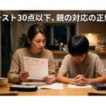 テスト30点以下でも前を向く！ 親が最初に伝える3つの言葉