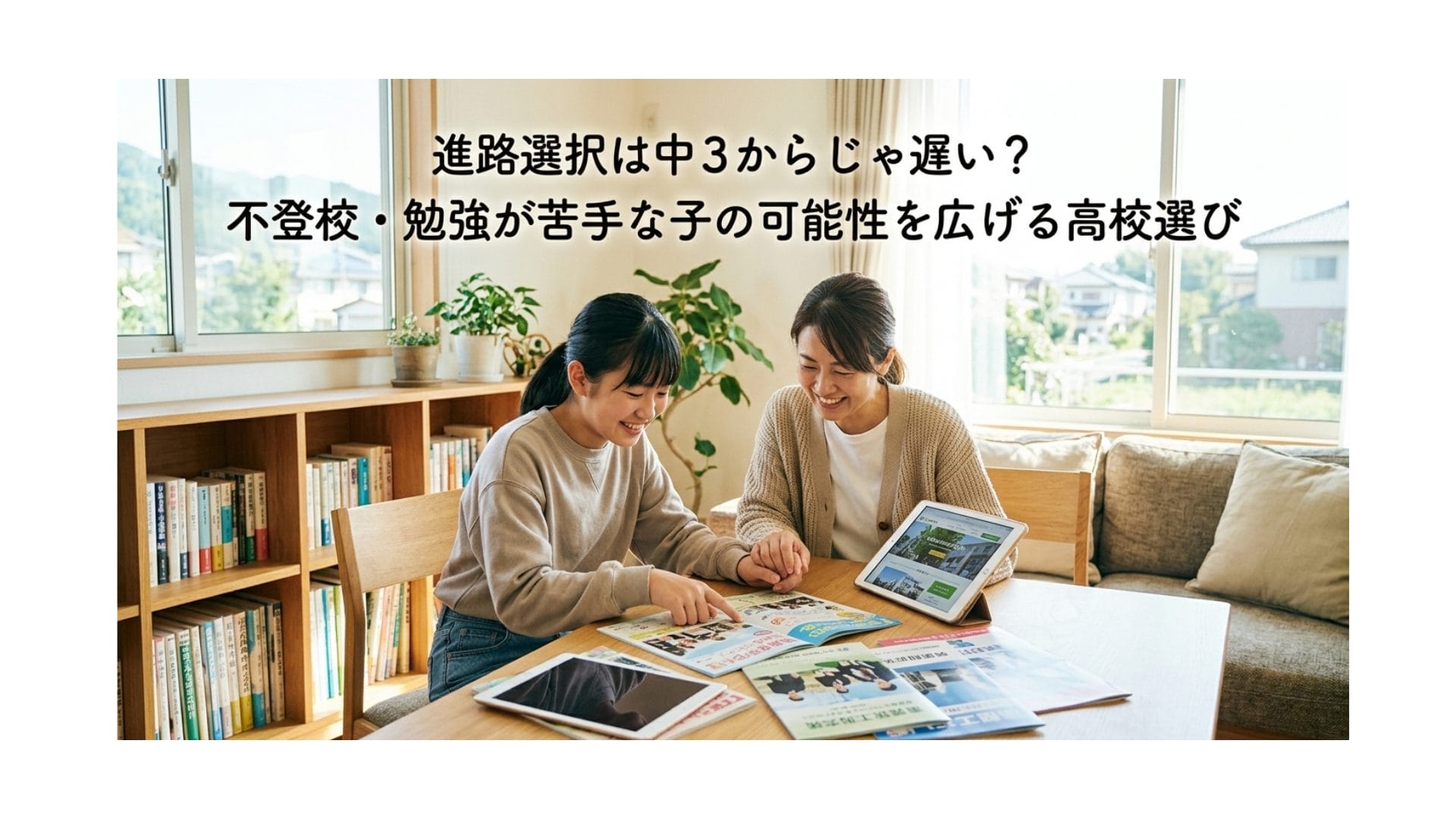 進路選択は中3になってからでは遅い？不登校や勉強が苦手な子の可能性を広げる中1・中2からの高校選び